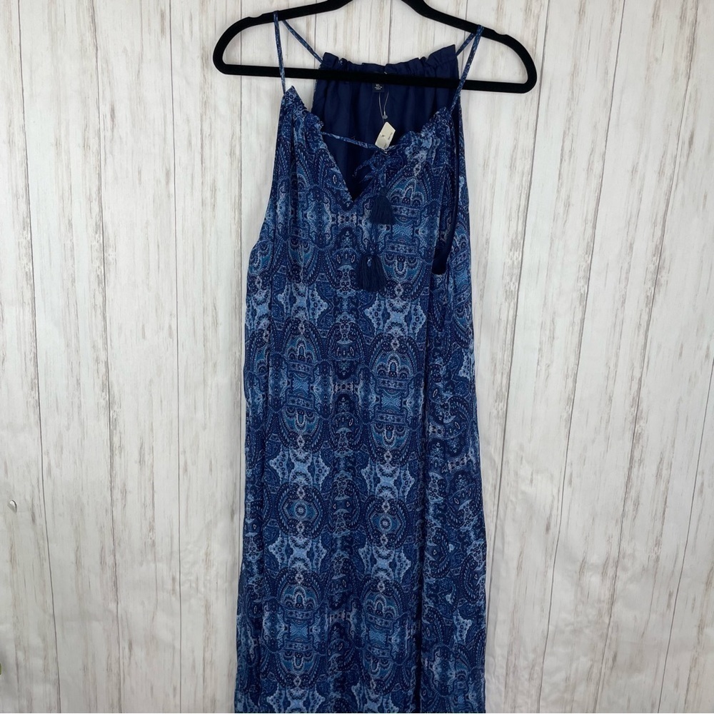 Lucky Brand NWT XL blue summer dress